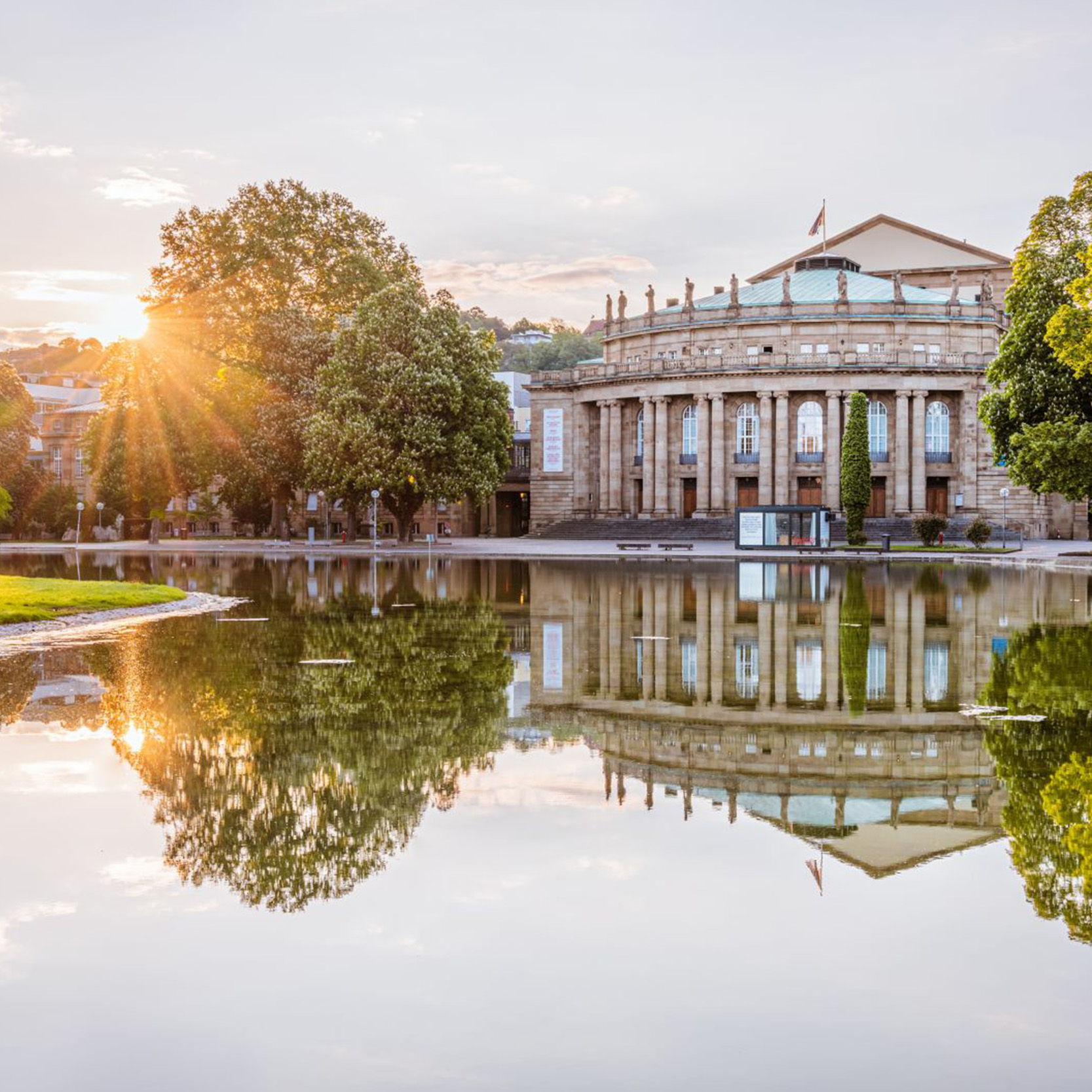 Blick auf das Stuttgarter Opernhaus