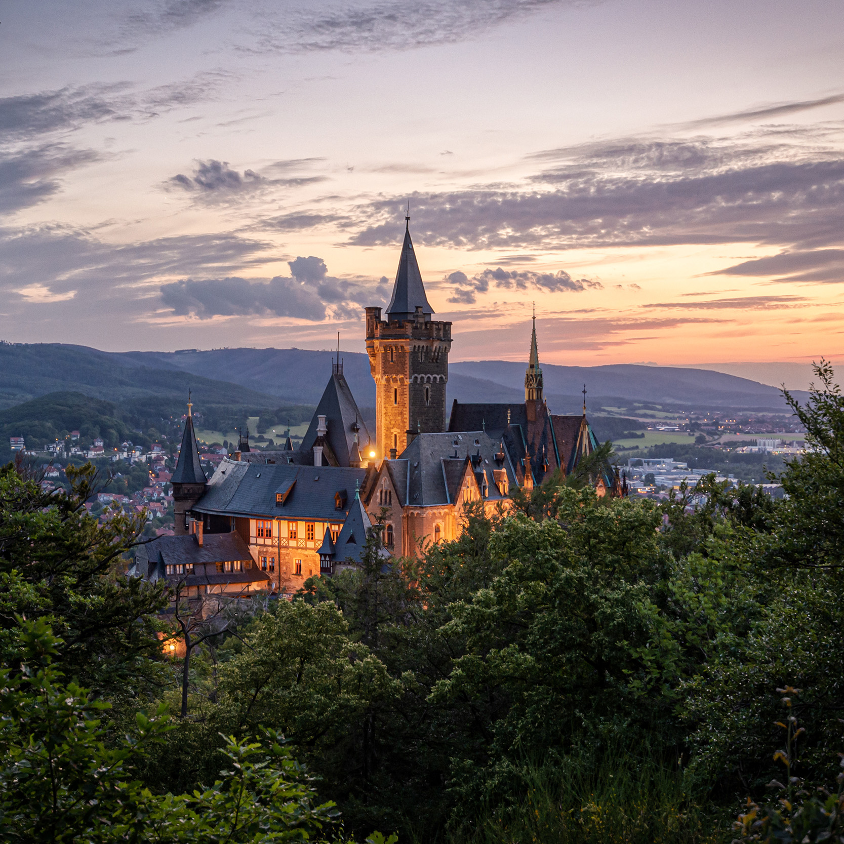 Blick auf das Schloss Wernigerode